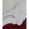 Cabeceira de Casal 1,81 Capitonê Branco Provençal e Veludo Vermelho Bordô Gênova - 3