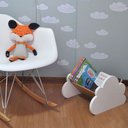 Ver imagem 5 de Porta Livros Nuvem - Revisteiro de chão 40 cm - Montessori:Branco