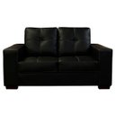 Ver imagem 3 de Sofá de Couro 2 Lugares Londres 151cm M06 Cor Preto 450 - ADJ DECOR SOFÁ 2 LUGARES 3 LUGARES COURO