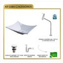 Ver imagem 4 de Cuba Lux L38w com Torneira Link Alta e Válvula Click com Sifão e Flexível Compace