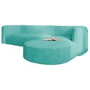 Ver imagem 7 de Sofá Modular Sala de Estar Decoração Luxo 265cm Lado Esquerdo Suede Celinne Luxuoso