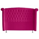 Ver imagem 4 de Kit de Quarto Cabeceira de Cama Box e Calçadeira Baú Toquio Casal Queen 160 Cm Suede Rosa Pink Eli M