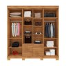 Guarda Roupa Londrina Roupeiro Casal 8 Portas 4 Gvts Cedro - 2