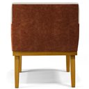 Ver imagem 2 de Kit 03 Poltronas Decorativas Base Mel Beatriz W01 Linho Bege Couríssimo Camel - Lyam Decor