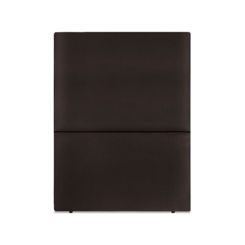 Cabeceira Estofada Solteiro Luna 90cm Corino Marrom