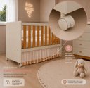 Ver imagem 6 de Berço 3 em 1 para Colchão 130x 70cm 100% MDF Katatau Areia Savana