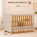 Ver imagem 3 de Berço 3 em 1 para Colchão 130x 70cm 100% MDF Katatau Areia Savana