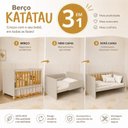 Ver imagem 5 de Berço 3 em 1 para Colchão 130x 70cm 100% MDF Katatau Areia Savana
