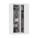 Ver imagem 2 de Guarda-roupa Solteiro Modulado Cecília 3 Portas Branco - Pnr Móveis