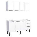 Ver imagem 1 de Cozinha Completa Gabinete Para Pia 160cm e Armário Aéreo Jupter Cozimax Branco