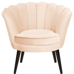 Kit Duas Poltronas Pétalas em Sued Premium Bege - 3 Kit Duas Poltronas Pétalas em Sued Premium Bege - 3