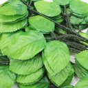 Ver imagem 2 de 60 Ramos Decoração Arranjo Folhas de Rosa Artificial Planta Plástico 5 Galhos Cada 47cm