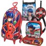 Mochila Miraculous Ladybug + Lancheira Estojo Tag Necessaire - Vermelho - 1