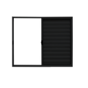 Ver imagem 5 de Veneziana 3 Folhas Aluminio Preto 1,20x1,50 Linha 18 Modular