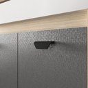 Ver mais imagens de Gabinete de Banheiro 80cm com Lavatório e Armário Ref 830 Cewal - Carvalho Berlin/cinza Sagrado