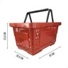 Cesta de Compras Plástica 16l - Vermelha - Plastex - 2