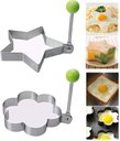 Ver imagem 3 de Kit Forma Modeladora em Aço Inox para Ovo Frito, Panqueca, Omelete - 5 Pçs