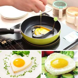 Kit Forma Modeladora em Aço Inox para Ovo Frito, Panqueca, Omelete - 5 Pçs - 4