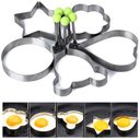 Ver imagem 2 de Kit Forma Modeladora em Aço Inox para Ovo Frito, Panqueca, Omelete - 5 Pçs