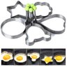 Kit Forma Modeladora em Aço Inox para Ovo Frito, Panqueca, Omelete - 5 Pçs - 2