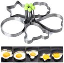 Ver imagem 2 de Kit Forma Modeladora em Aço Inox para Ovo Frito, Panqueca, Omelete - 5 Pçs