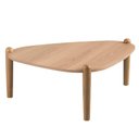 Ver imagem 1 de Mesa de Centro Orgânica Artesano 85 Cm (largura) em Mdp Hanover (mel) e Pés em Madeira Maciça