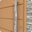 Ver imagem 2 de Puxador Inox U para Porta Pivotante Alto Brilho 1.50 Metro Ags H07 1500mm