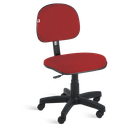 Ver imagem 1 de Cadeira Ágata Secretária Giratória Tecido:vermelho