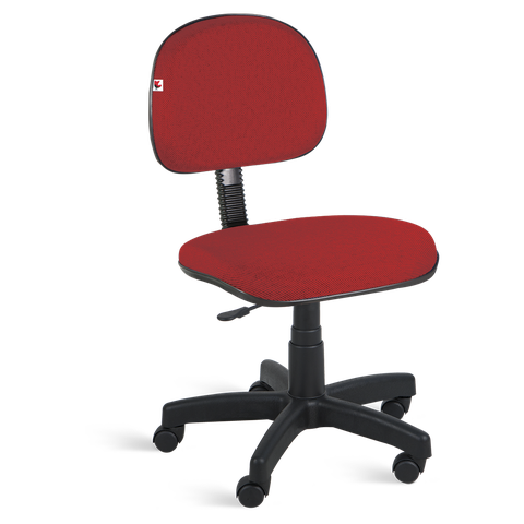 Cadeira Ágata Secretária Giratória Tecido:vermelho