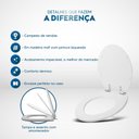 Ver imagem 5 de Tampa de Vaso Sanitário com Amortecedor Studio Creme (Bege) para bacia Deca