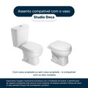 Ver imagem 4 de Tampa de Vaso Sanitário com Amortecedor Studio Creme (Bege) para bacia Deca
