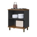 Ver imagem 2 de Balcão de Cozinha 80cm Munique 2 Portas Chumbo - Indekes