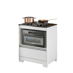 Balcão Cooktop NT 3110 Branco com Granito - Notável - 1