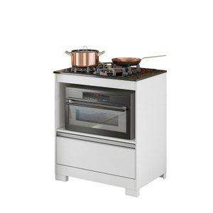 Balcão Cooktop NT 3110 Branco com Granito - Notável