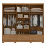 Guarda Roupa Casal 6 Portas e 3 Gavetas Himalaia - Amêndola Touch - 3