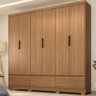 Guarda Roupa Casal 6 Portas e 3 Gavetas Himalaia - Amêndola Touch - 1