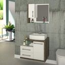 Branco/Carvalho Dark