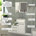 Ver imagem 7 de Conjunto para Banheiro Gabinete com Cuba e Espelheira Legno 650W Branco