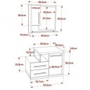 Ver imagem 3 de Conjunto para Banheiro Gabinete com Cuba e Espelheira Legno 650W Branco