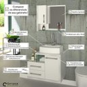 Ver imagem 7 de Conjunto para Banheiro Gabinete com Cuba e Espelheira Legno 650W Branco