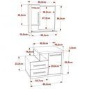 Ver imagem 3 de Conjunto para Banheiro Gabinete com Cuba e Espelheira Legno 650W Branco