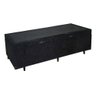 Cama Box Bau Solteirão Premium ( Blindada ) Super Reforçada - Corino - Preto - 3