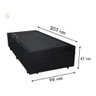 Cama Box Bau Solteirão Premium ( Blindada ) Super Reforçada - Corino - Preto - 8