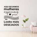 Ver imagem 3 de Adesivo Parede Mulheres Especiais Looks Desejados