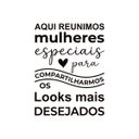 Ver imagem 1 de Adesivo Parede Mulheres Especiais Looks Desejados