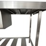 Pia Aço Inox Industrial 150x70x90 Cm Cuba Grande Cubão Centralizada Nortinox - 7