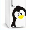 Ver imagem 1 de Adesivo para Geladeira Pinguim de Moicano-Pequeno 32x50cm