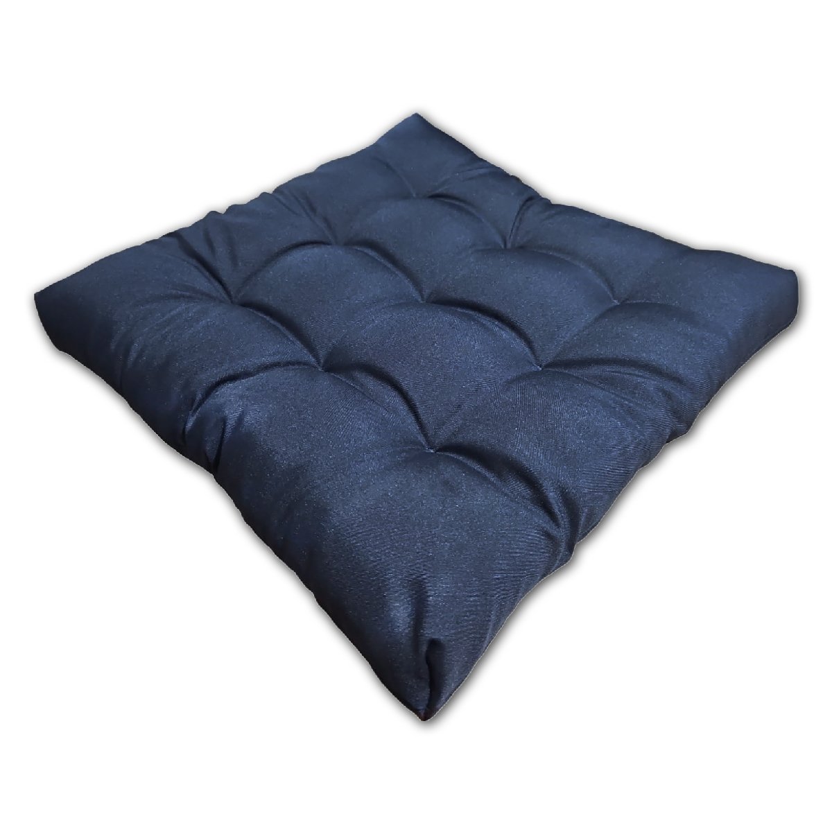 Almofada Futon Assento Decoração 50x50cm Flat Azul Marinho