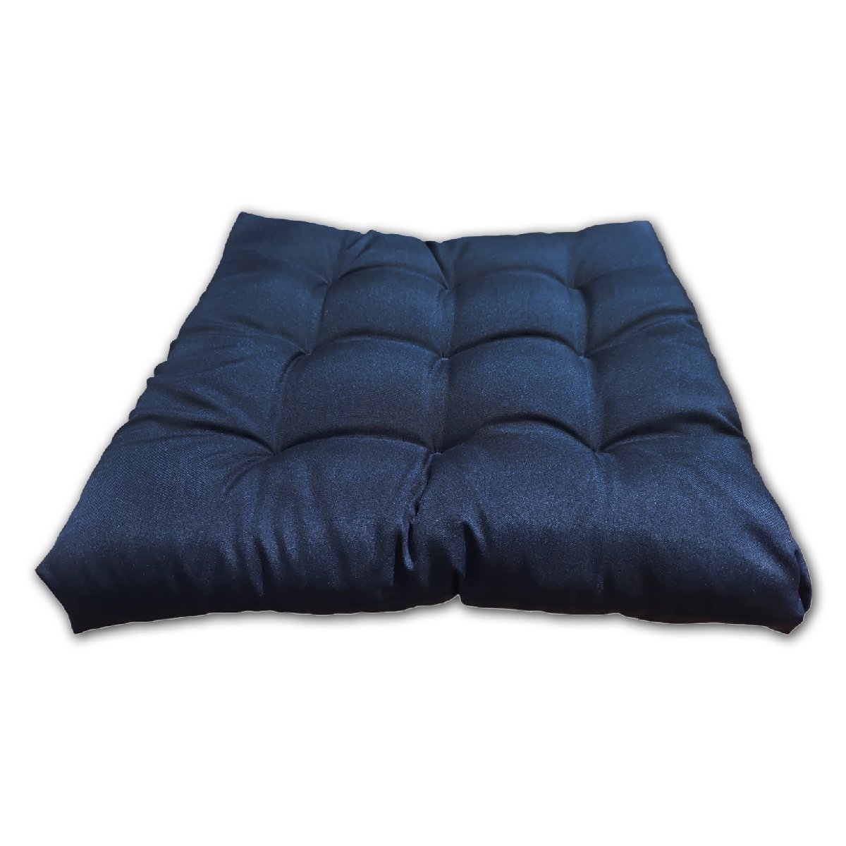 Almofada Futon Assento Decoração 50x50cm Flat Azul Marinho - 4