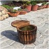 Mini Barril De Madeira Maciça Móveis Rústicos Bv Magazine - 4